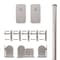 Quiet Glide Satin Nickel 96" Basic Rectangle Sliding Door Hardware QG.1300.BR-96.02 - alternate 1